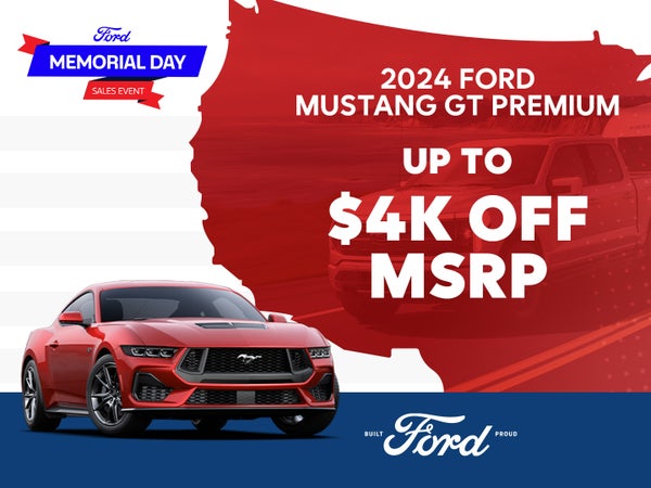 2024 Mustang GT Premium
Up to $4,000 off